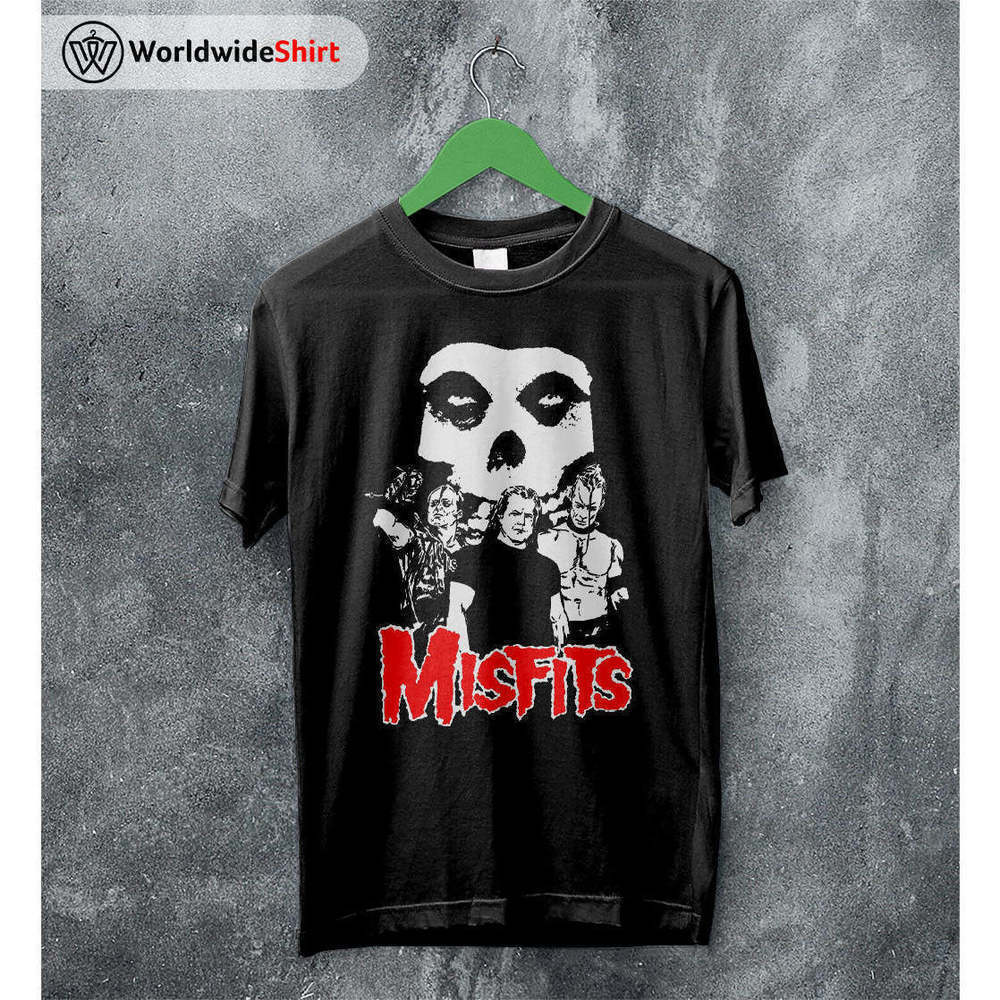 Misfits 1980 Tour Classic Rock Punk Band Music Graphic Fan Art T-Shirt